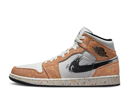 Air Jordan 1 Mid SE 'Brushstroke Paint Splatter'