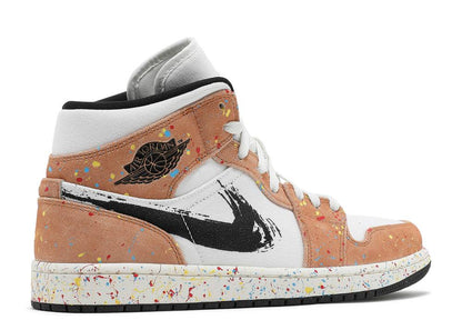 Air Jordan 1 Mid SE 'Brushstroke Paint Splatter'