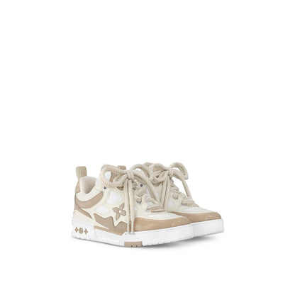 LV Skatesneakers Beige Dames